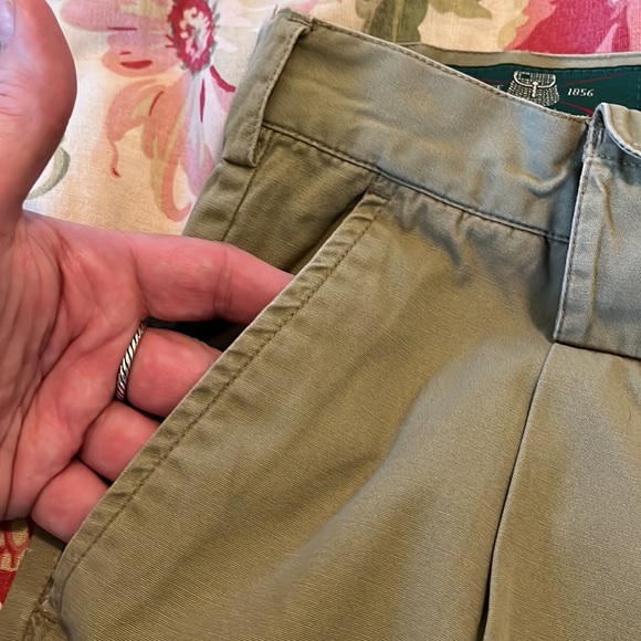 Vtg ORVIS Size 46 Cotton Khaki Low-Pleat Buttoned Side-Pockets Casual Career - Picture 10 of 16